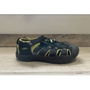 Big Kids KEEN Newport H2 Waterproof Sandals Shoes US Size 4 Black / Lime Green